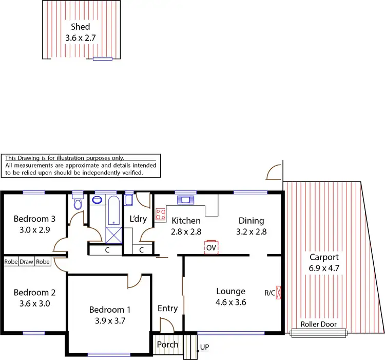 Floorplan of Homely house listing, 11 Naperian Road, Salisbury North SA 5108
