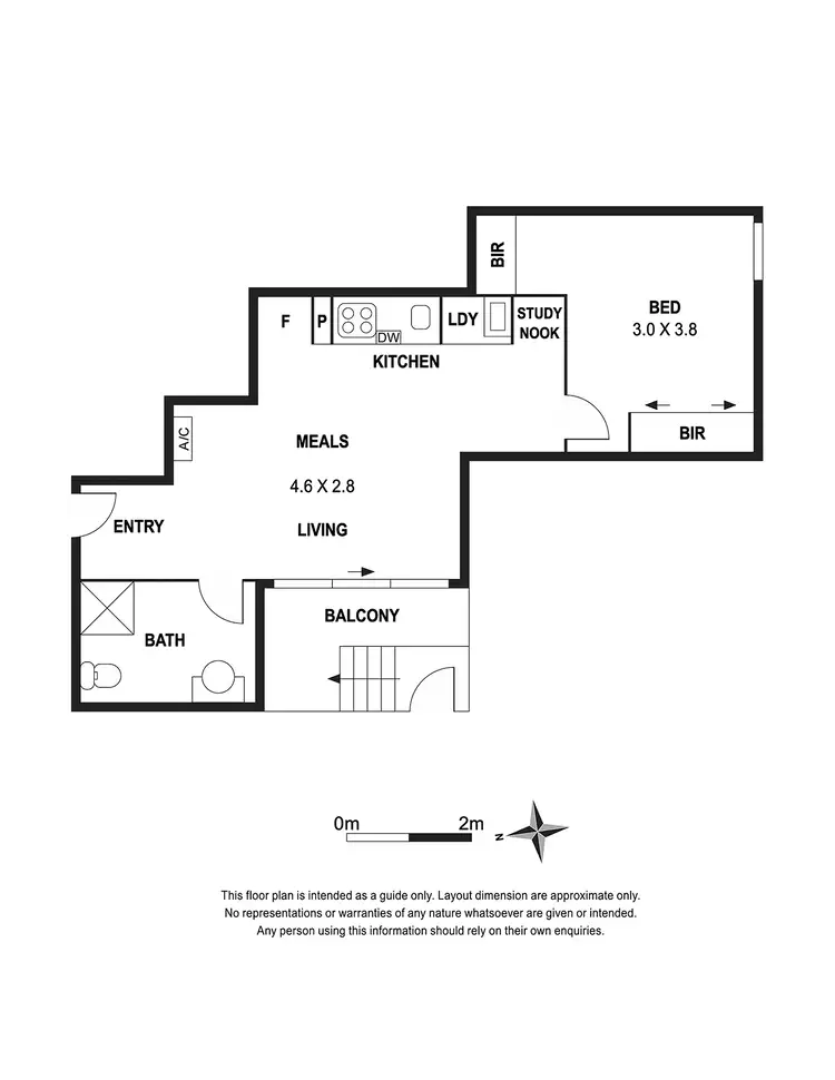 Floorplan of Homely apartment listing, 2/92 Canning Street, Carlton VIC 3053