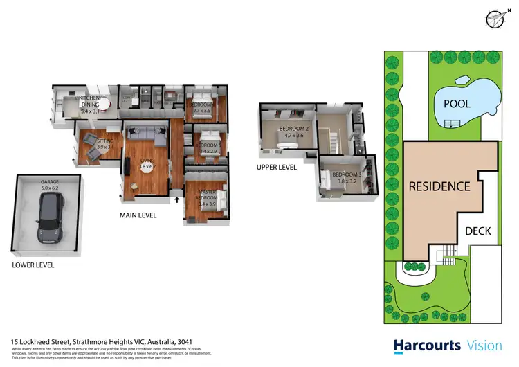 Floorplan of Homely house listing, 15 Lockheed Street, Strathmore Heights VIC 3041