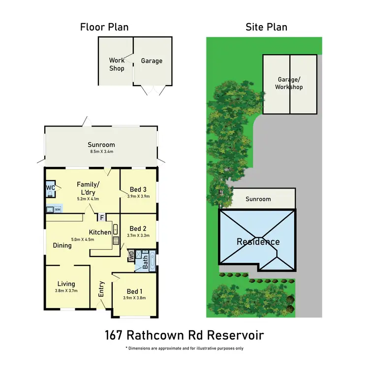 Floorplan of Homely house listing, 167 Rathcown Road, Reservoir VIC 3073