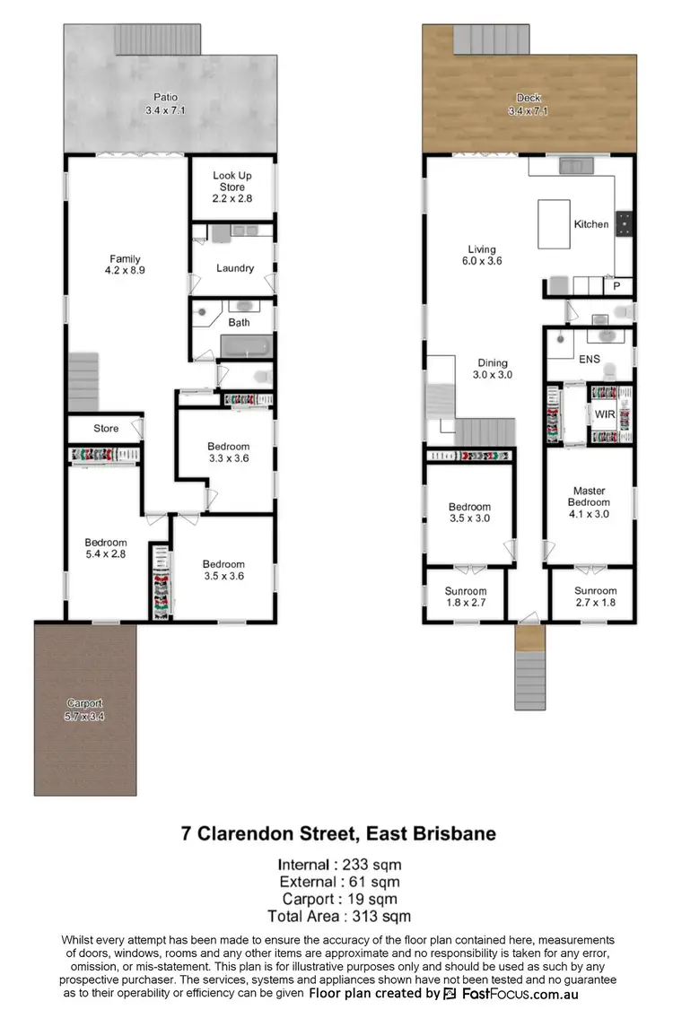 Floorplan of Homely house listing, 7 Clarendon Street, East Brisbane QLD 4169