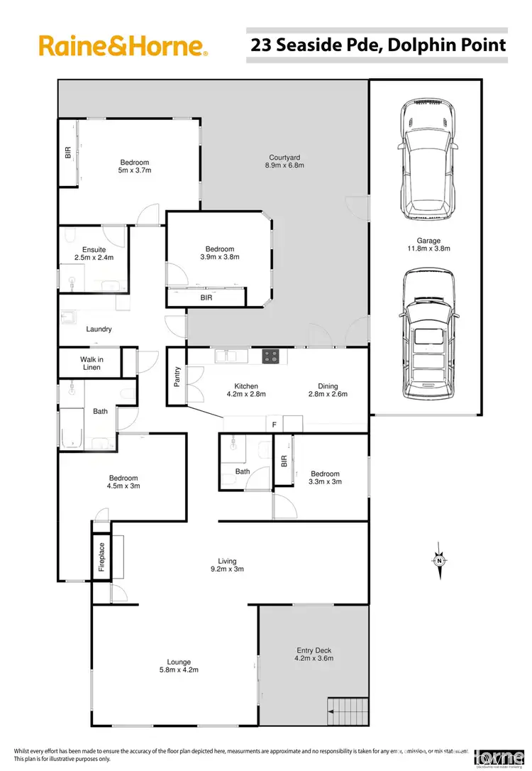 Floorplan of Homely house listing, 23 Seaside Parade, Dolphin Point NSW 2539