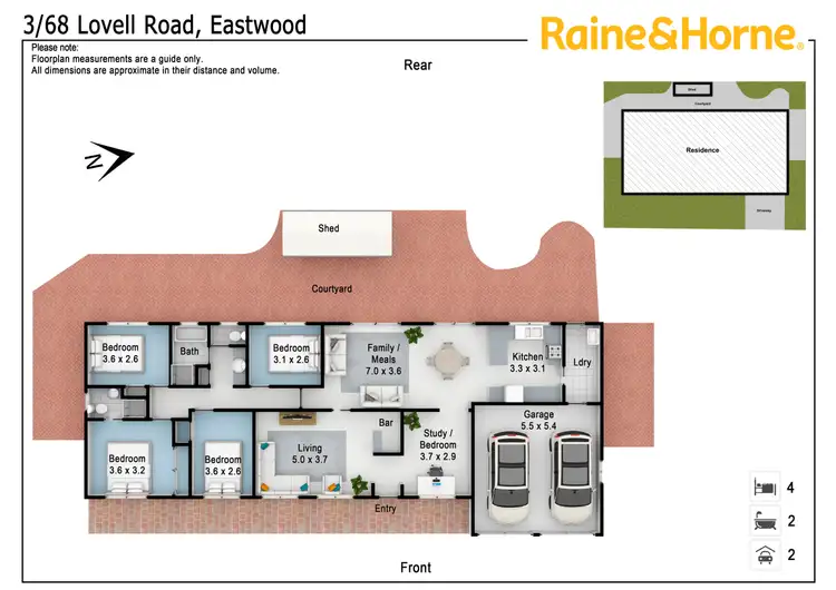 Floorplan of Homely house listing, 3/68 Lovell Road, Eastwood NSW 2122