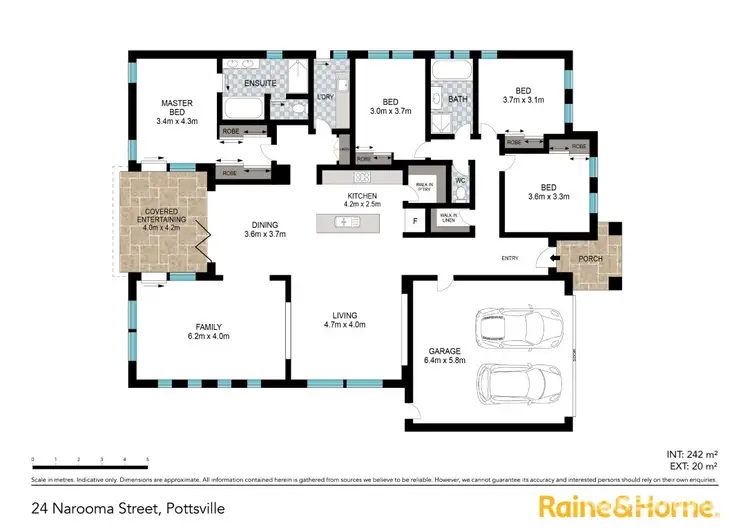 Floorplan of Homely house listing, 24 Narooma Street, Pottsville NSW 2489