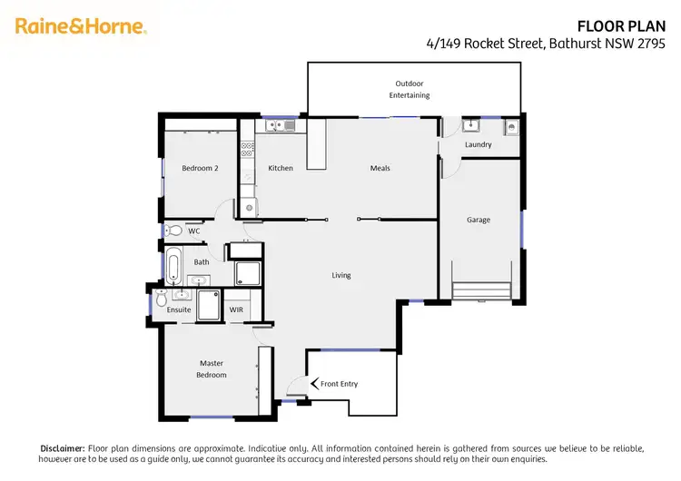 Floorplan of Homely unit listing, 4/149 Rocket Street, Bathurst NSW 2795
