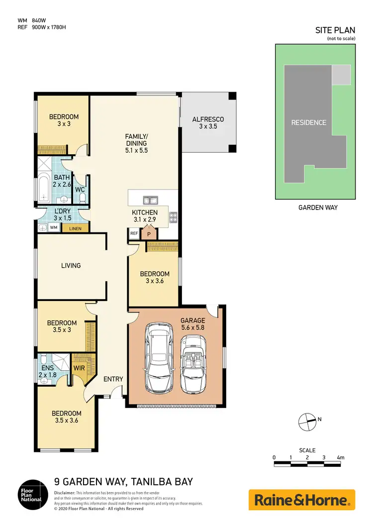 Floorplan of Homely house listing, 9 Garden Way, Tanilba Bay NSW 2319