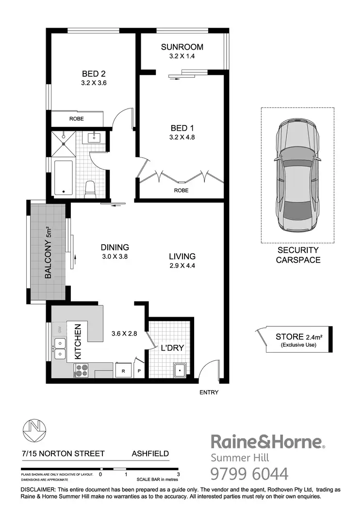 Floorplan of Homely apartment listing, 7/15 Norton Street, Ashfield NSW 2131