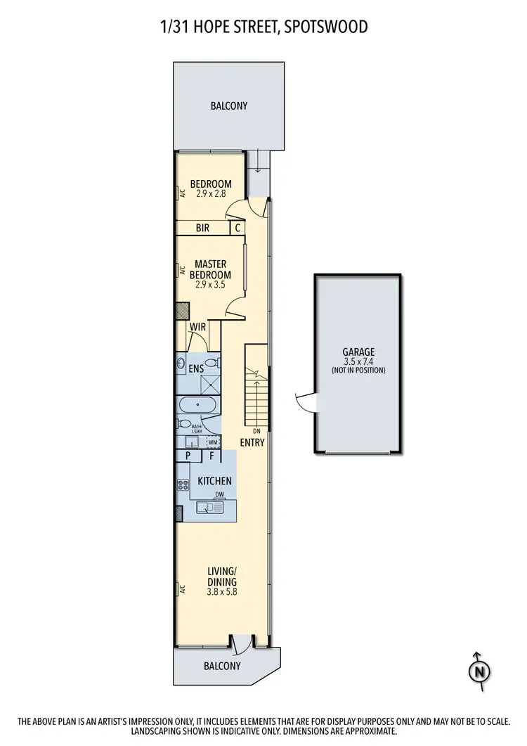 Floorplan of Homely house listing, 1/31 Hope Street, Spotswood VIC 3015