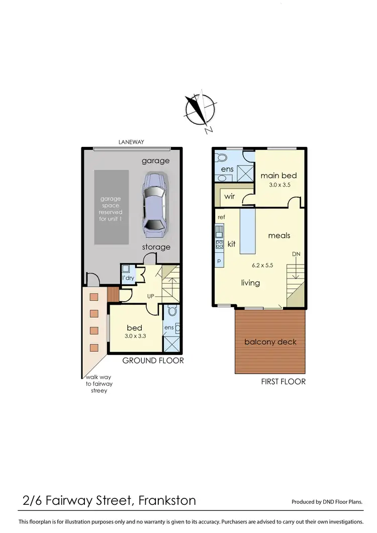 Floorplan of Homely house listing, 2/6 Fairway Street, Frankston VIC 3199