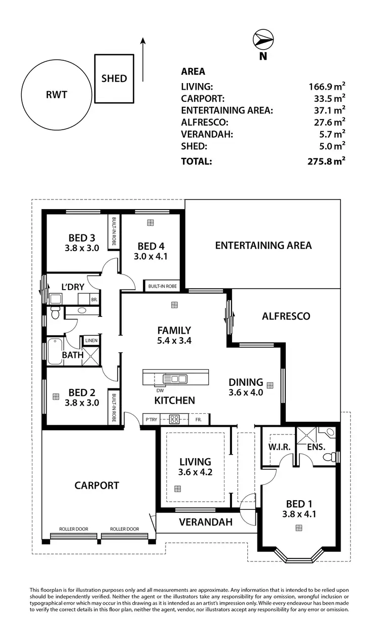 Floorplan of Homely house listing, 4 St Andrews Drive, Strathalbyn SA 5255