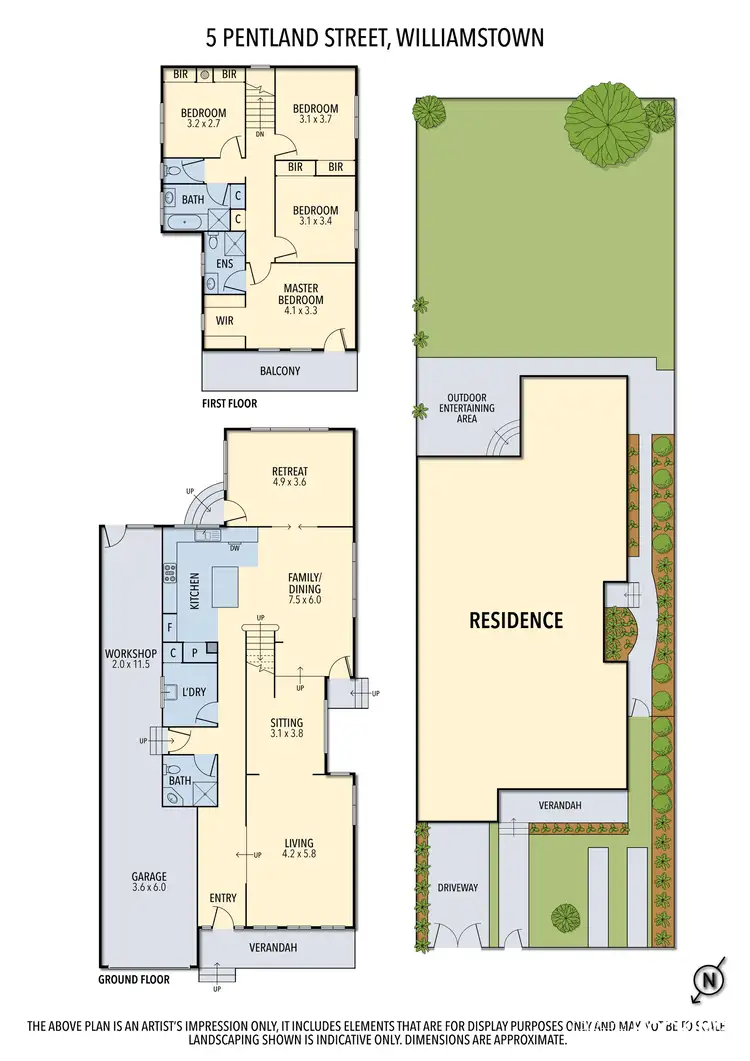 Floorplan of Homely house listing, 5 Pentland Street, Williamstown VIC 3016