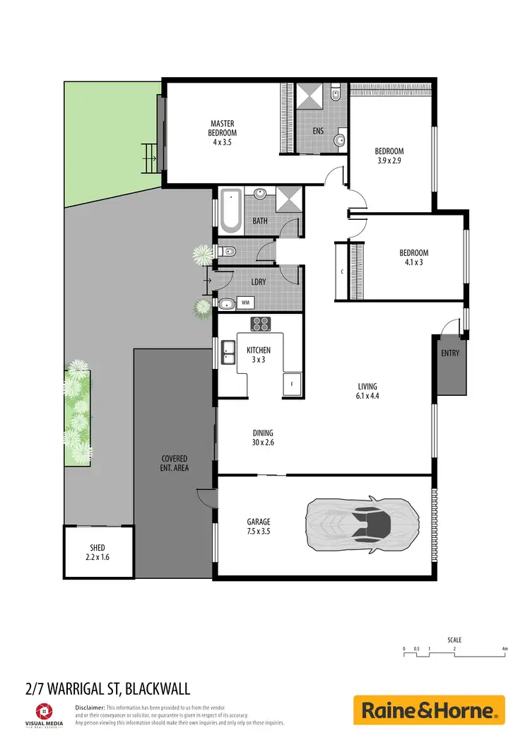 Floorplan of Homely villa listing, 2/7 Warrigal Street, Blackwall NSW 2256