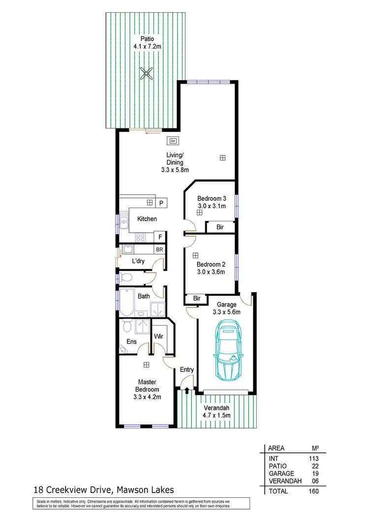 Floorplan of Homely house listing, 18 Creekview Drive, Mawson Lakes SA 5095