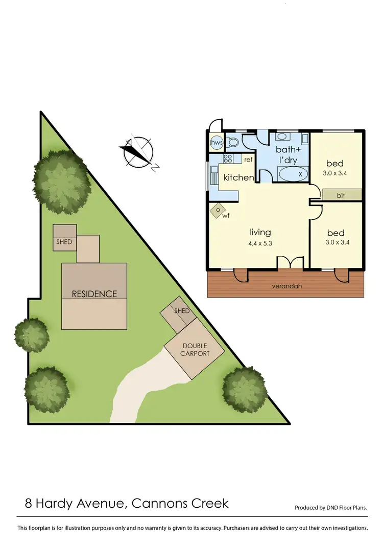 Floorplan of Homely house listing, 8 Hardy Avenue, Cannons Creek VIC 3977