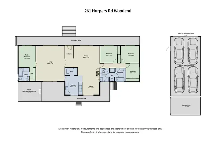 Floorplan of Homely house listing, 261 Harpers Road, Woodend VIC 3442