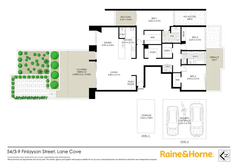 Floorplan of Homely apartment listing, 54/3-9 Finlayson Street, Lane Cove NSW 2066
