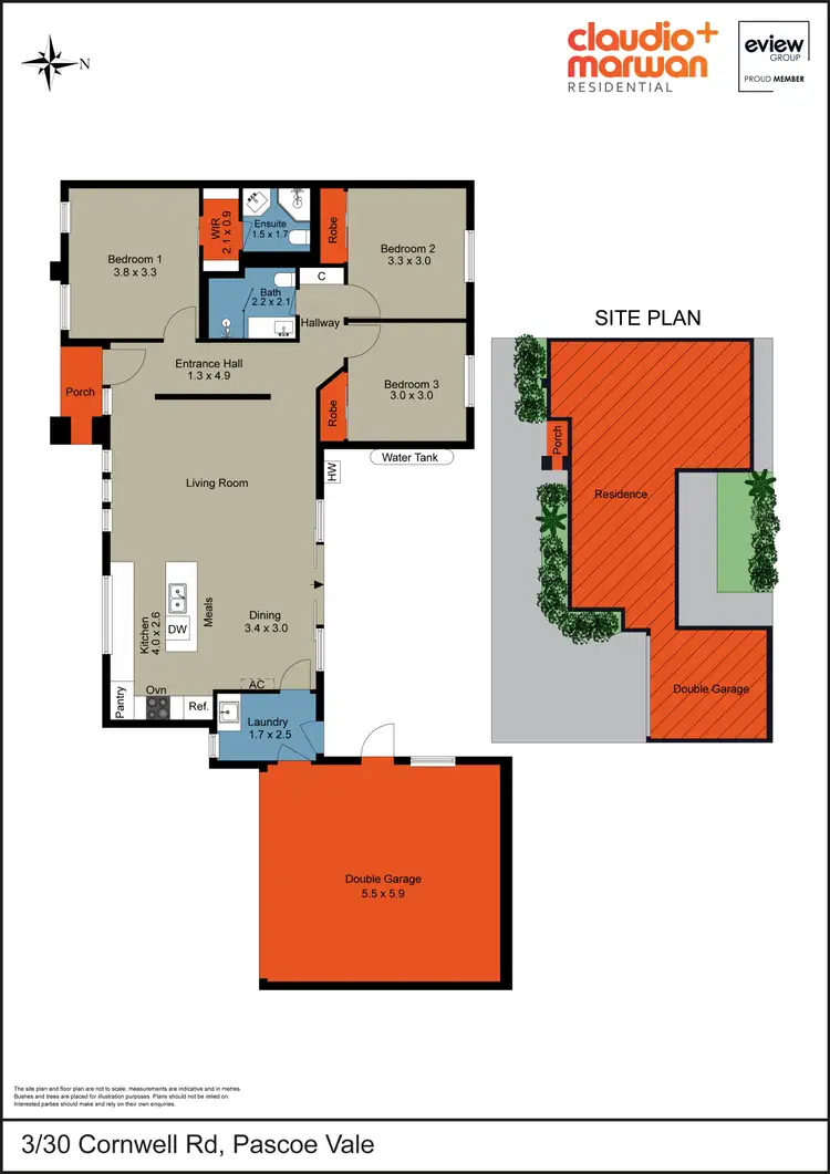 Floorplan of Homely unit listing, 3/30 Cornwall Road, Pascoe Vale VIC 3044