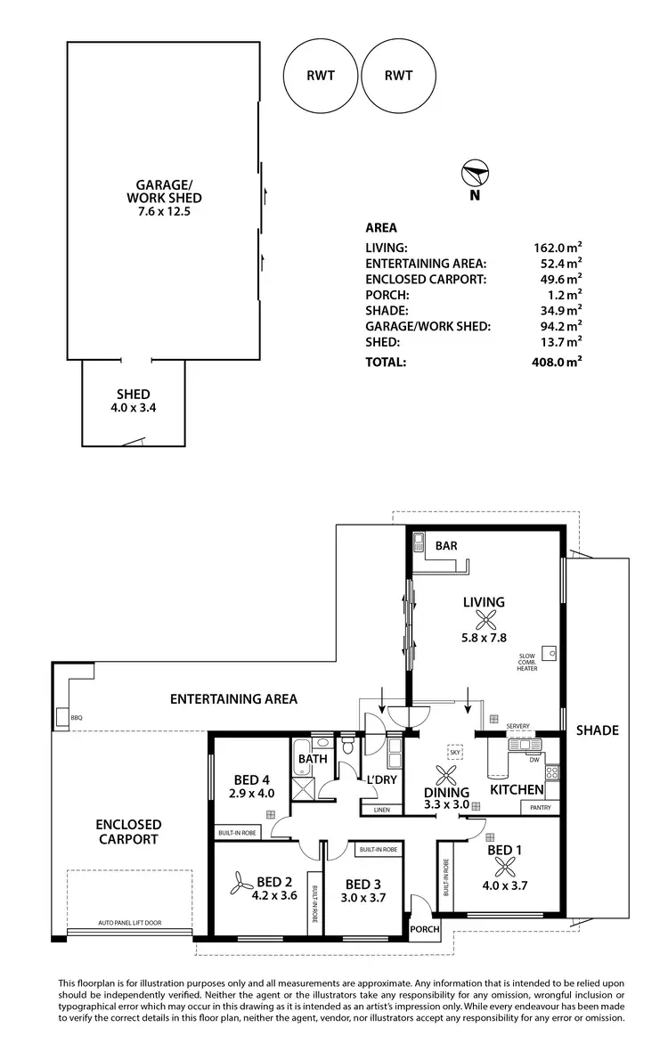 Floorplan of Homely house listing, 20 Milnes Road, Strathalbyn SA 5255