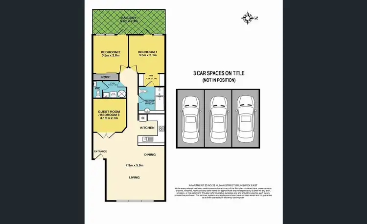 Floorplan of Homely apartment listing, 20/29 Nunan Street, Brunswick East VIC 3057