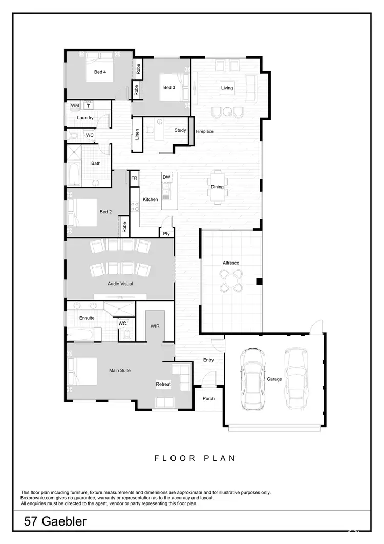 Floorplan of Homely house listing, 57 Gaebler Road, Hammond Park WA 6164