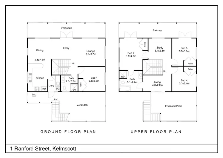 Floorplan of Homely house listing, 1 Ranford Street, Kelmscott WA 6111