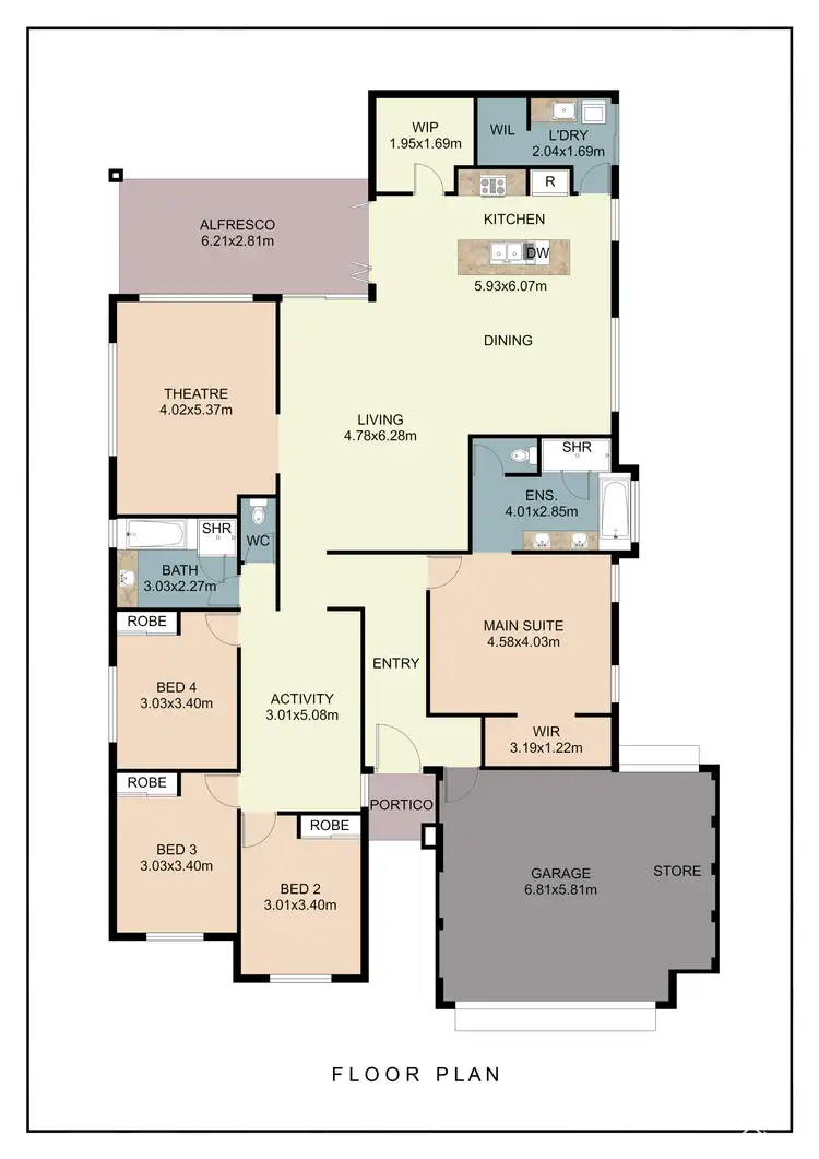 Floorplan of Homely house listing, 7 Wonnich Street, Byford WA 6122