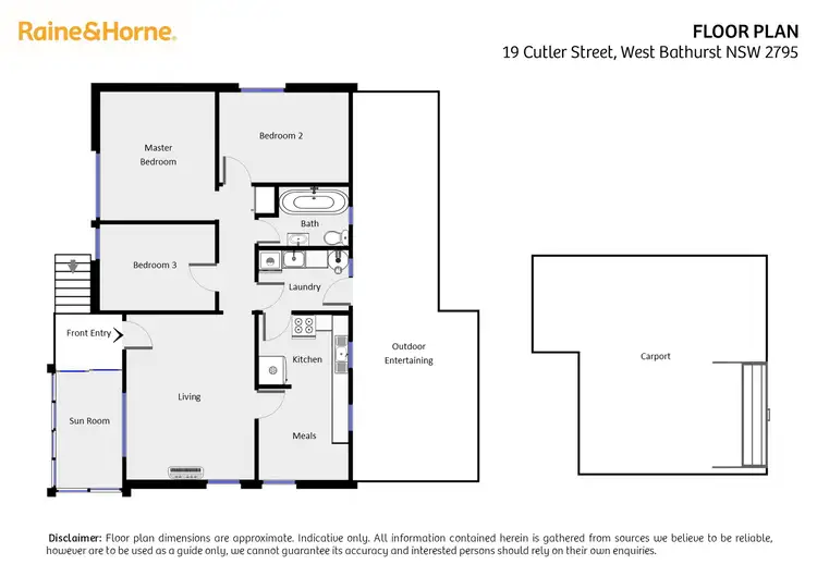 Floorplan of Homely house listing, 19 Cutler Street, West Bathurst NSW 2795