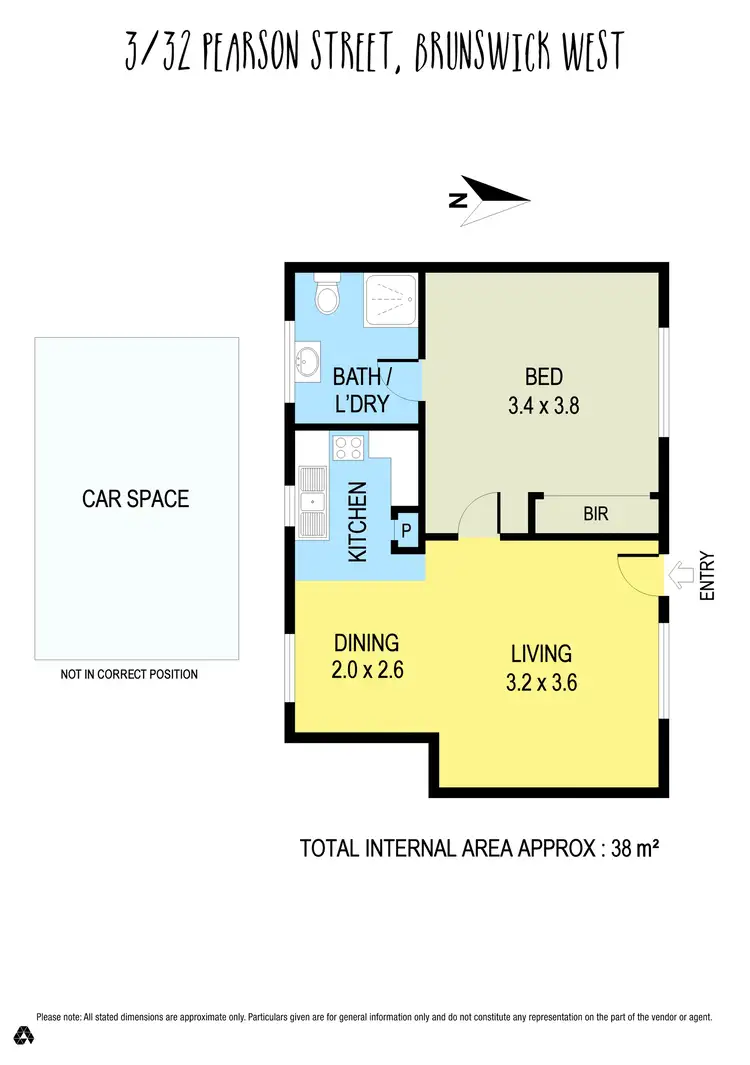 Floorplan of Homely apartment listing, 3/32 Pearson Street, Brunswick West VIC 3055