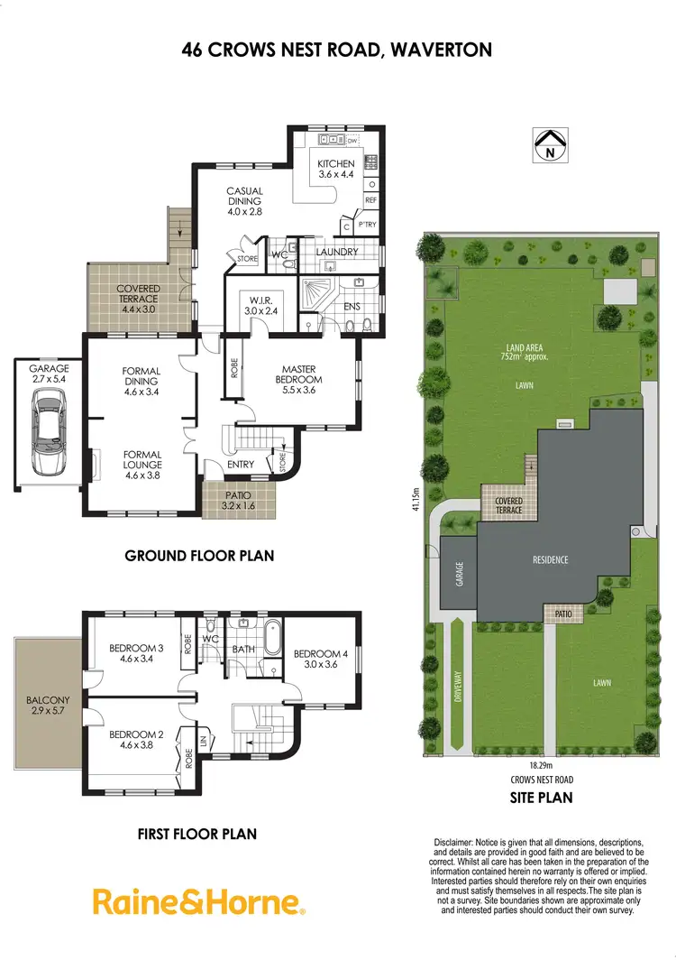 Floorplan of Homely house listing, 46 Crows Nest Road, Waverton NSW 2060