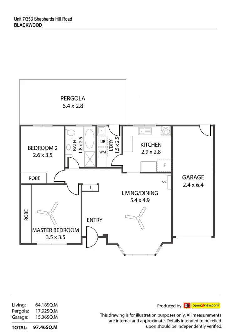 Floorplan of Homely unit listing, 7/353 Shepherds Hill Road, Blackwood SA 5051