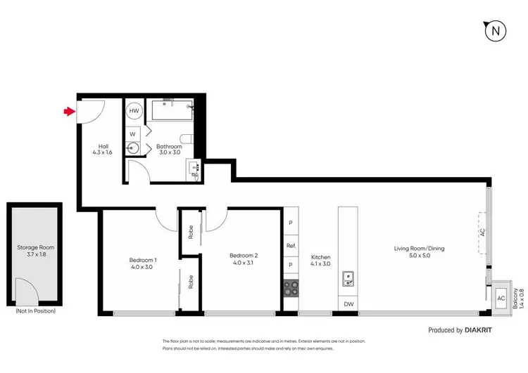Floorplan of Homely apartment listing, 16/1 St Kilda Road, St Kilda VIC 3182