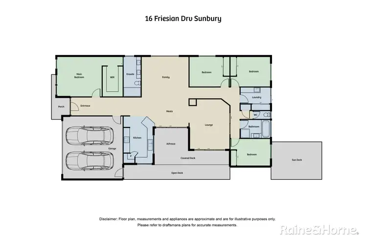 Floorplan of Homely house listing, 16 Friesian Drive, Sunbury VIC 3429