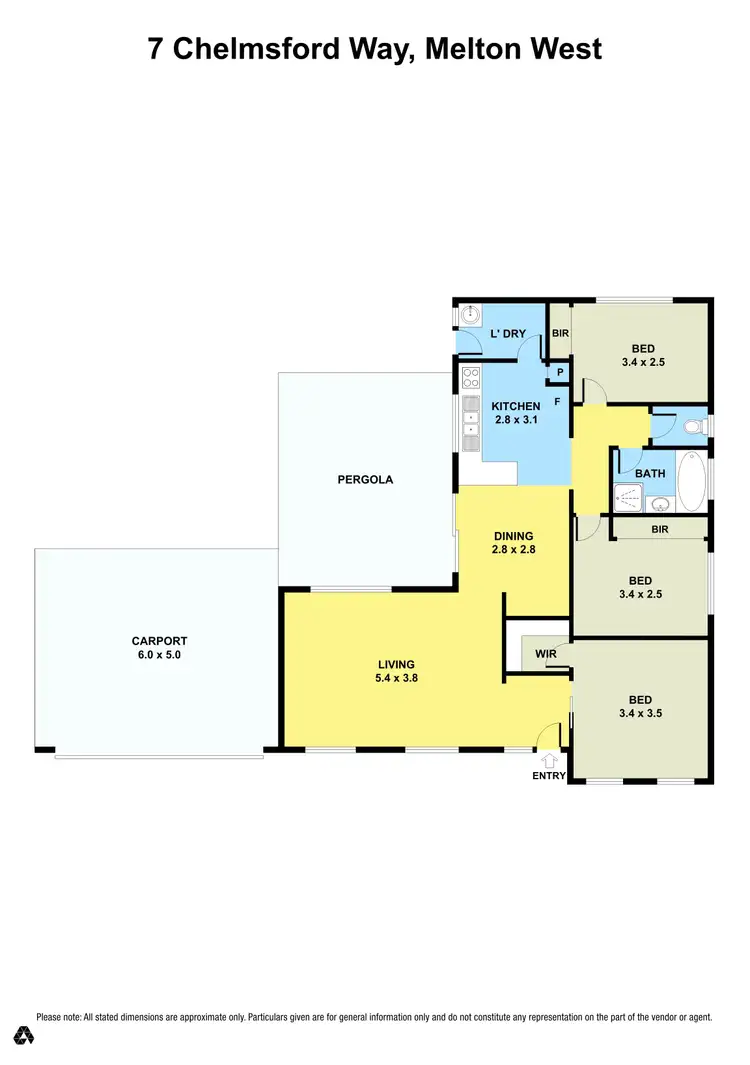 Floorplan of Homely house listing, 7 Chelmsford Way, Melton West VIC 3337