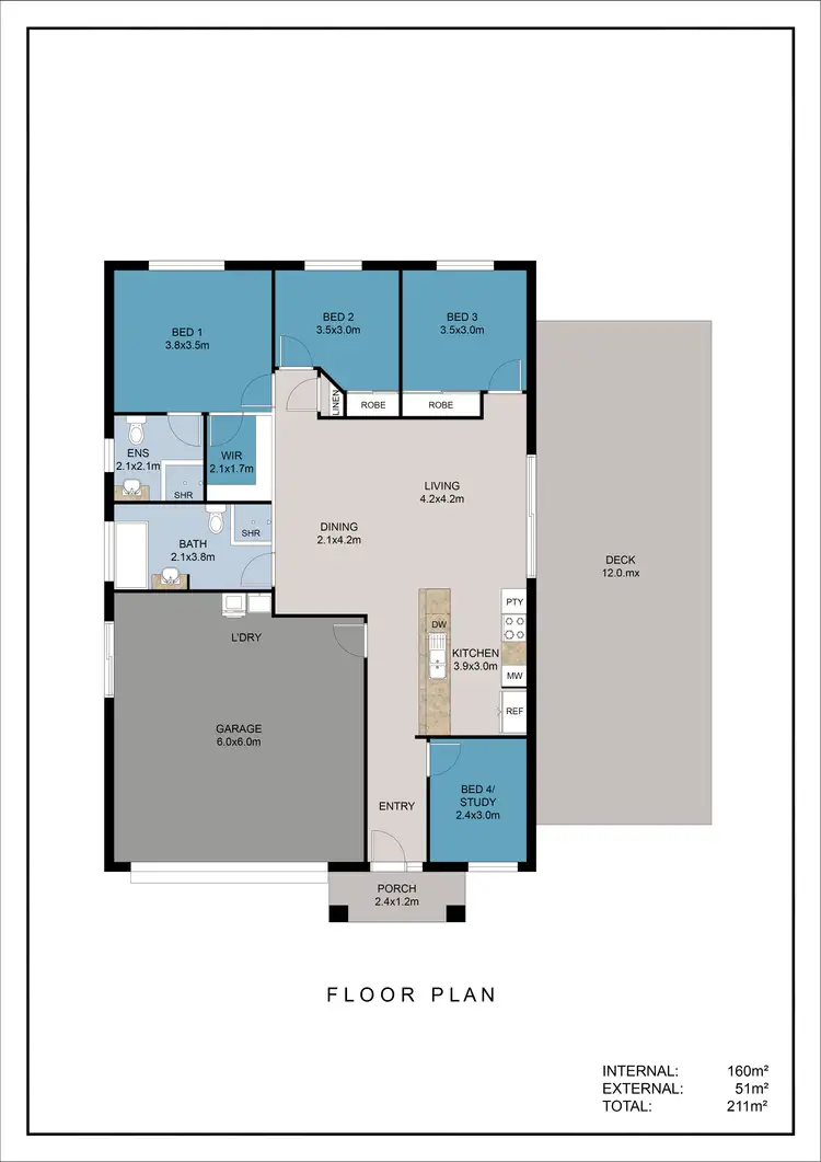 Floorplan of Homely house listing, 3 Bluegum Rise, Anstead QLD 4070