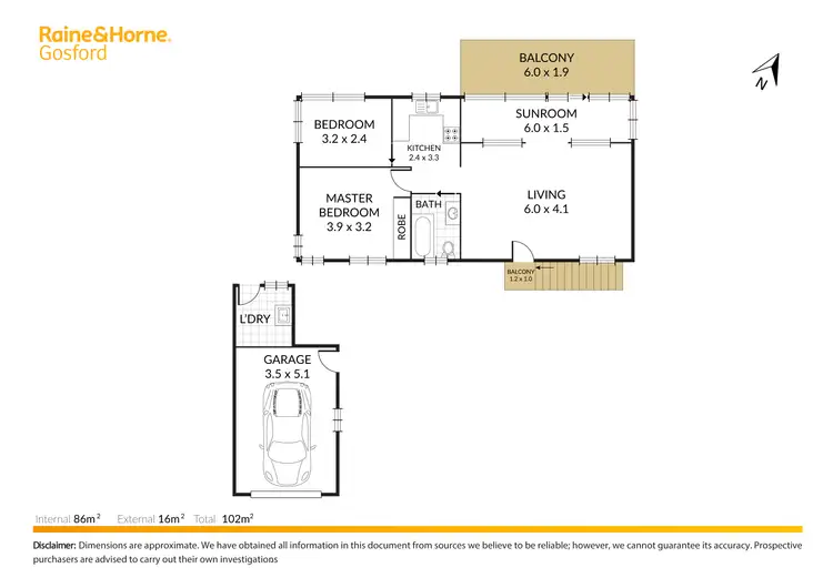 Floorplan of Homely apartment listing, 3/19 Caroline Street, East Gosford NSW 2250