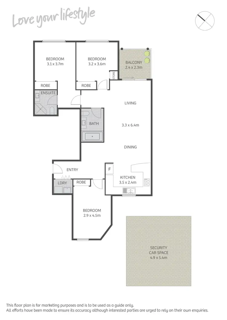Floorplan of Homely apartment listing, 84/209 Harris Street, Pyrmont NSW 2009