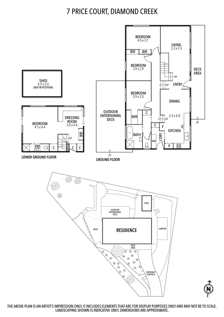 Floorplan of Homely house listing, 7 Price Court, Diamond Creek VIC 3089