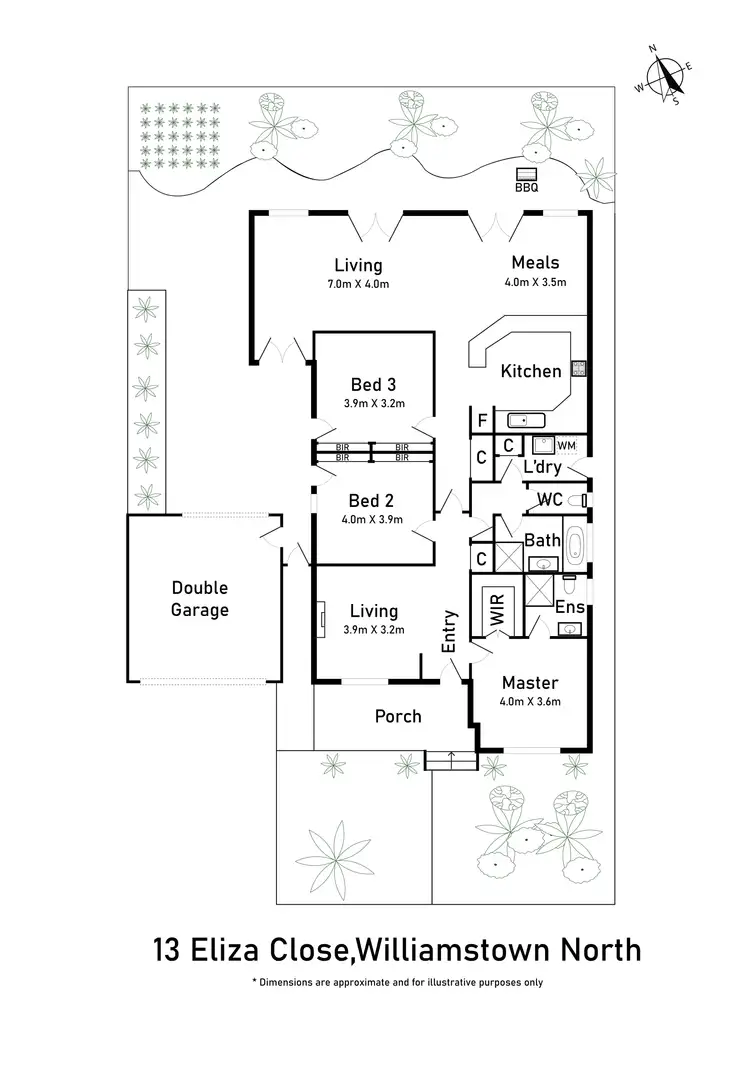Floorplan of Homely house listing, 13 Eliza Close, Williamstown North VIC 3016