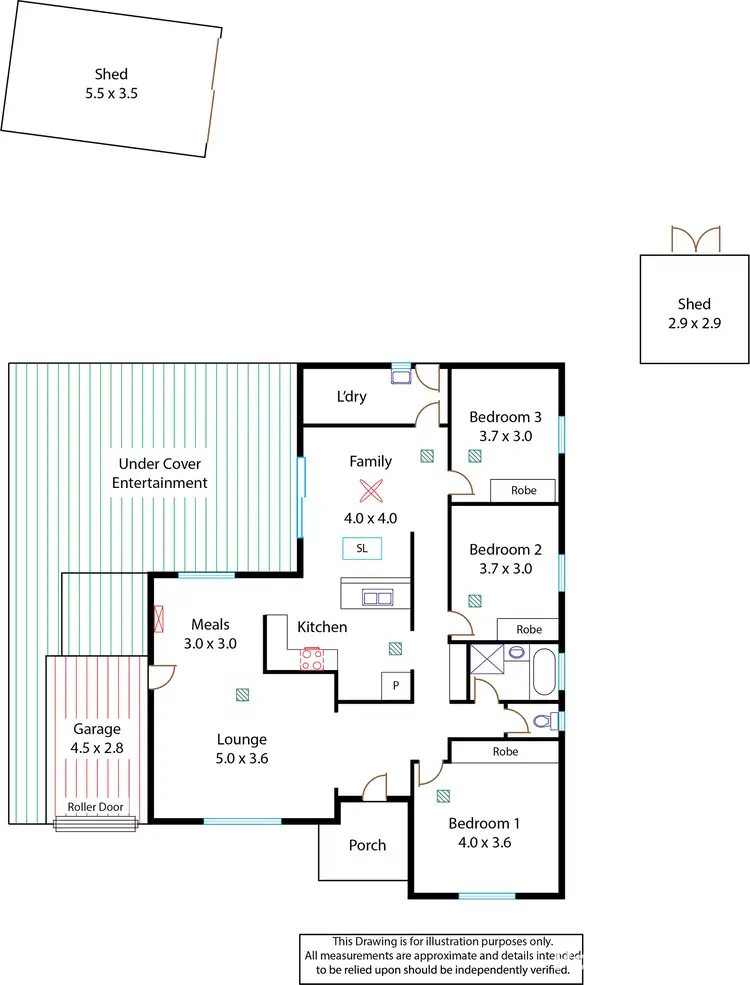 Floorplan of Homely house listing, 5 Kanimbla Crescent, Craigmore SA 5114