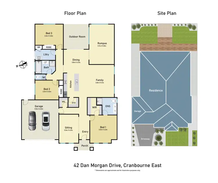 Floorplan of Homely house listing, 42 Dan Morgan Drive, Cranbourne East VIC 3977
