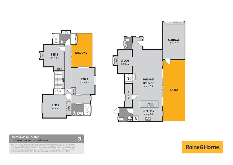 Floorplan of Homely semi-detached listing, 16 Wilson Street, Kiama NSW 2533