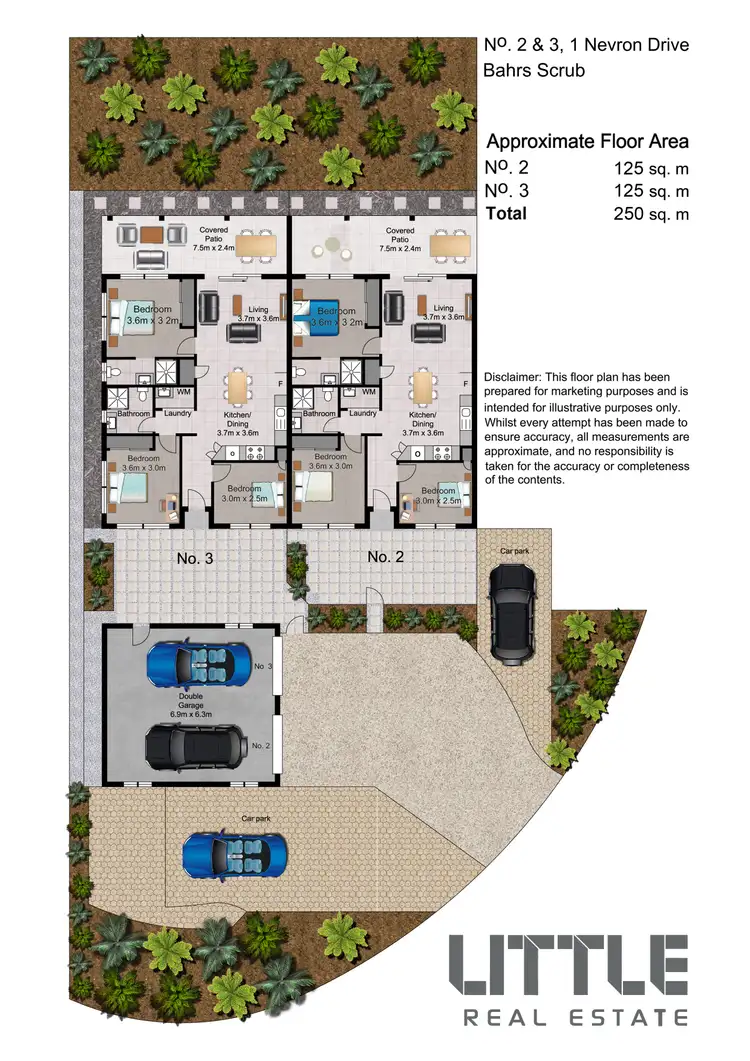 Floorplan of Homely house listing, 2/1 Nevron Drive, Bahrs Scrub QLD 4207