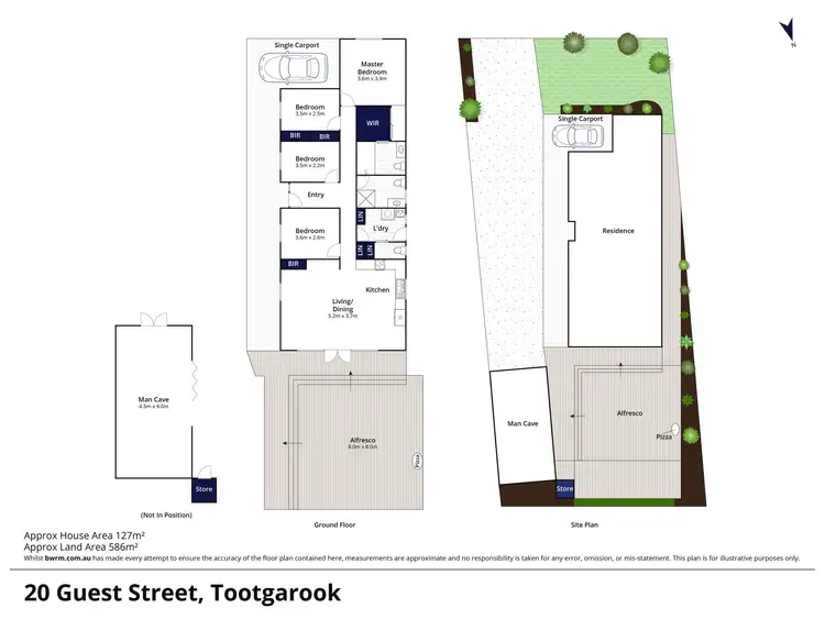 Floorplan of Homely house listing, 20 Guest Street, Tootgarook VIC 3941