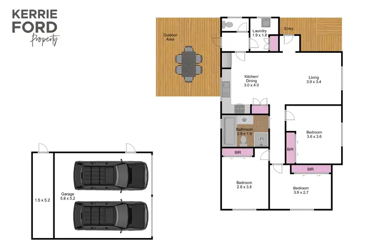 Floorplan of Homely house listing, 6 Pax Road, Traralgon VIC 3844