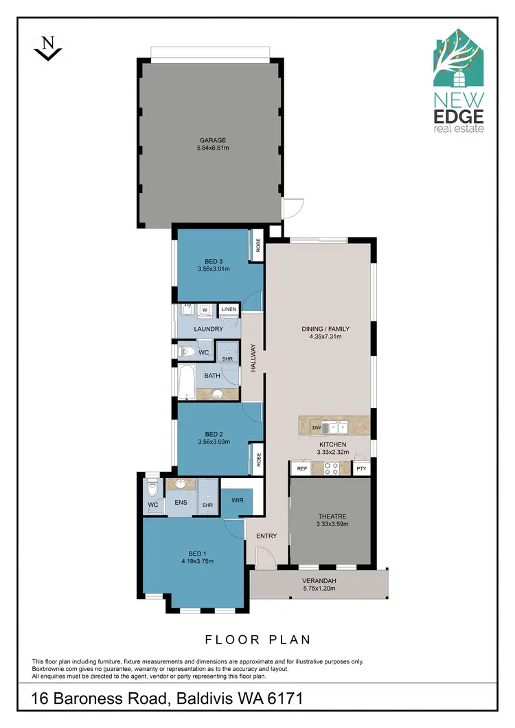 Floorplan of Homely house listing, 16 Baroness Road, Baldivis WA 6171