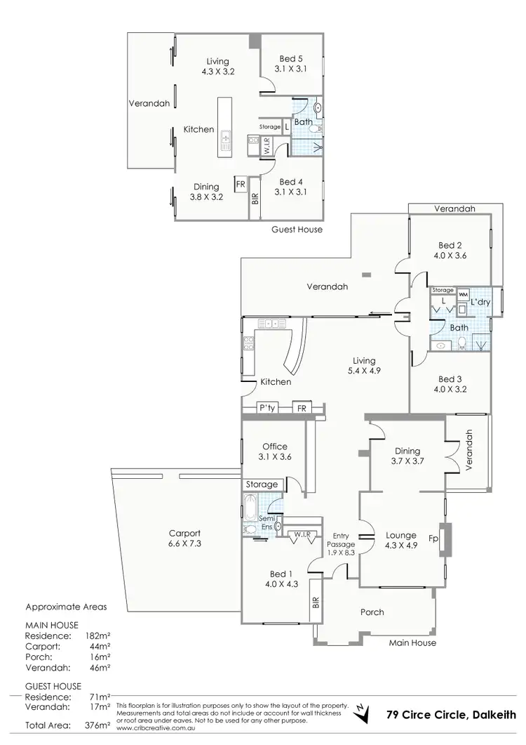 Floorplan of Homely house listing, 79 Circe Circle South, Dalkeith WA 6009