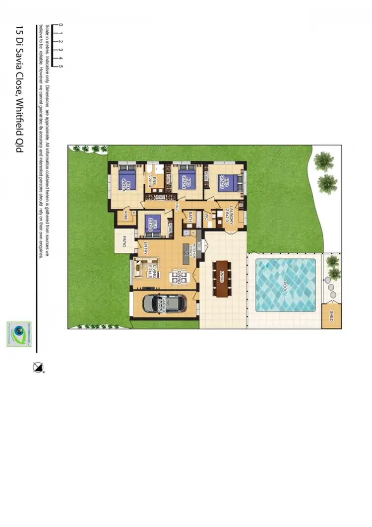 Floorplan of Homely house listing, 15 Di Savia Close, Whitfield QLD 4870