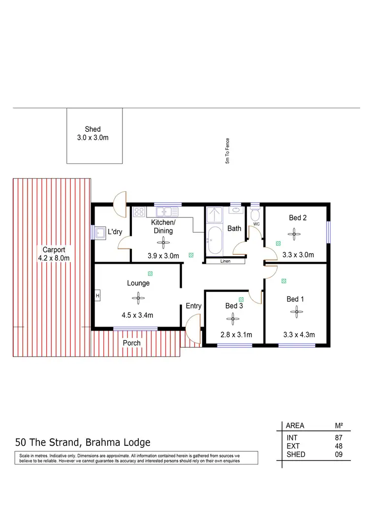 Floorplan of Homely house listing, 50 The Strand, Brahma Lodge SA 5109