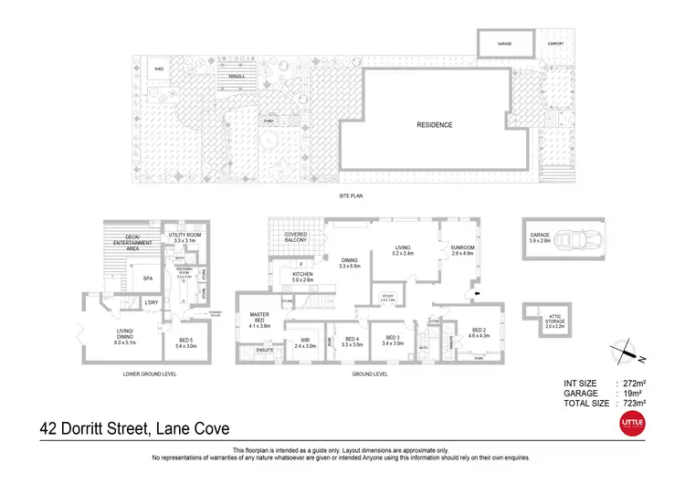 Floorplan of Homely house listing, 42 Dorritt Street, Lane Cove NSW 2066
