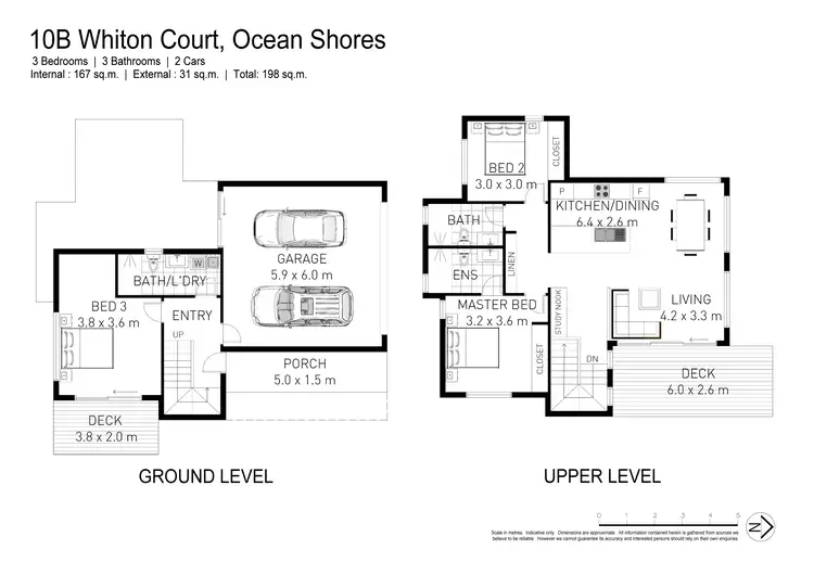 Floorplan of Homely semi-detached listing, 1/10 Whitton Court, Ocean Shores NSW 2483